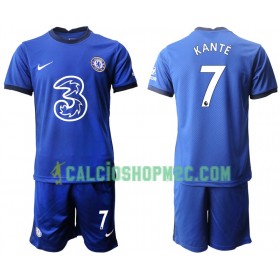 Chelsea Kante Bambino Maglia Prima 2020/2021 Manica Corta (+ Pantaloncini)